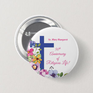 Personalisieren, 50-Jährige Nun Religious Life Button