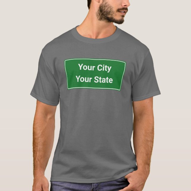 Personalisieren / Anpassen mit Ihrer Stadt und Ihr T-Shirt (Vorderseite)