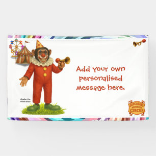 Personalisieren: Chester der Schimpansenclown Banner