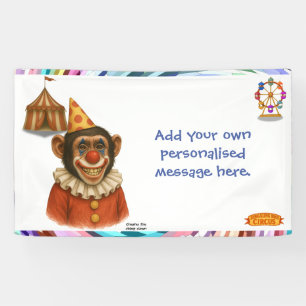 Personalisieren: Chester der Schimpansenclown Banner