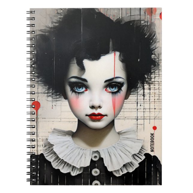 PERSONALISIEREN: Clown | Notebook-Journal Notizblock (Vorderseite)