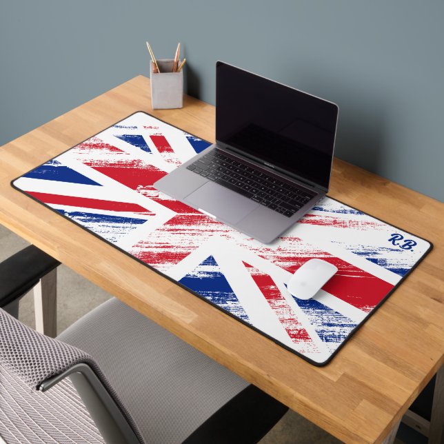 Personalisieren der alten Vintagen Grunge United K Schreibtischunterlage (Büro 2)