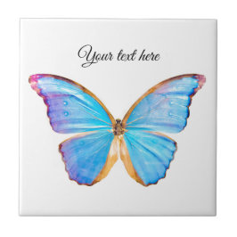 Personalisieren der BLUE BUTTERFLY Keramik Tile Fliese