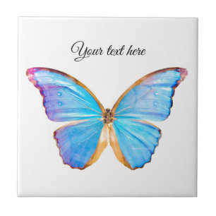 Personalisieren der BLUE BUTTERFLY Keramik Tile Fliese
