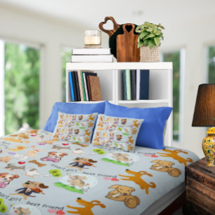 Personalisieren der Doggie-Liebe Fleecedecke