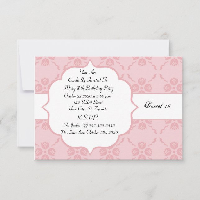 Personalisieren der Einladung zum Geburtstag (Vorderseite)