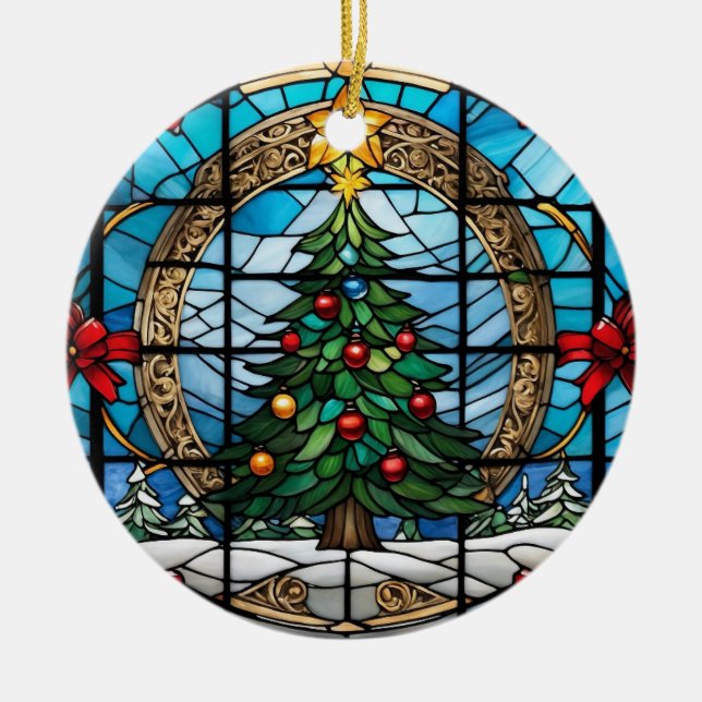 Personalisieren der Keramik Circle Ornament (Vorne)