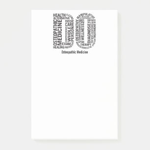 Personalisieren der Osteopathie Post-it Klebezettel