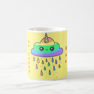 Personalisieren der Rainbow Cloud Unicorn Kaffeetasse