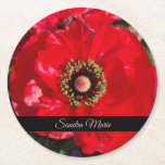 Personalisieren der Roten Mohnblume-Blume<br><div class="desc">Personalisieren Sie den Untersetzer Roter Mohn Blume</div>