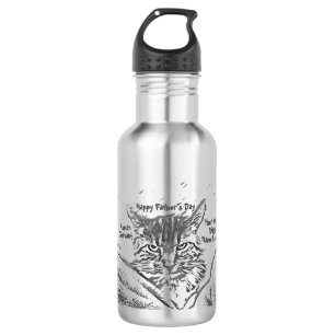Personalisieren des Cat Vatertages  Edelstahlflasche