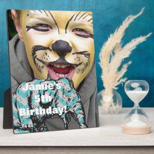 Personalisieren des Circus Elephant Party Display Fotoplatte