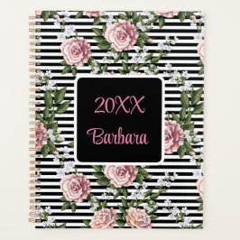 Personalisieren des Datums der jährlich rosa Rosen Planer