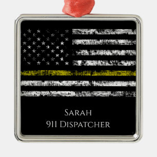 Personalisieren des Dispatchers 911 Ornament Aus Metall