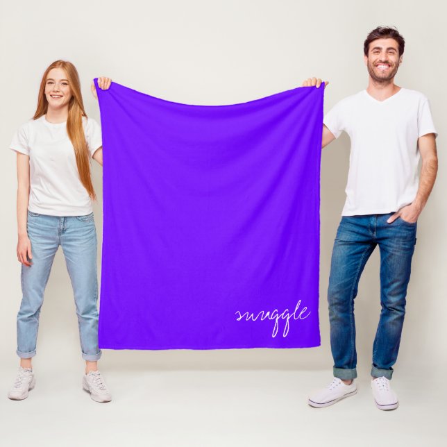 Personalisieren des elektrischen Indigo Snuggle Fleecedecke (Beispiel)
