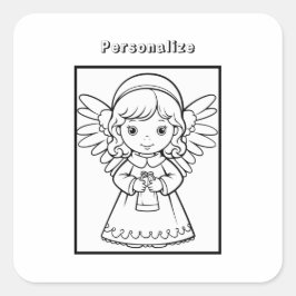 Personalisieren des Farbengelenks Quadratischer Aufkleber