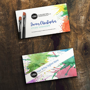 Personalisieren des Geschäfts Art Supplements Visitenkarte