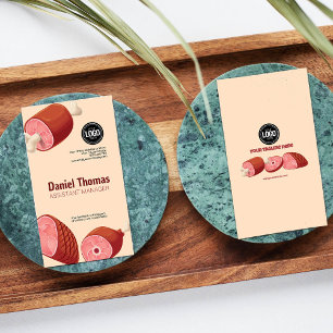 Personalisieren des Geschäfts Metzgerei Visitenkarte