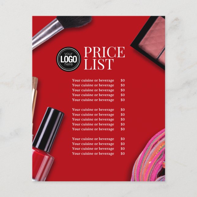 Personalisieren des Geschäfts | Moderne Makeup Com Flyer (Vorne)
