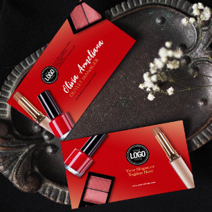Personalisieren des Geschäfts   Moderne Makeup Com Visitenkarte