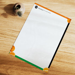 Personalisieren des Geschäfts | Orange Company Briefbogen