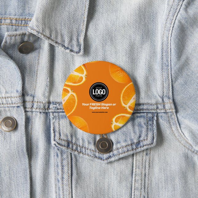 Personalisieren des Geschäfts | Orange Company Button (Beispiel)