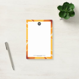 Personalisieren des Geschäfts | Orange Company Post-it Klebezettel