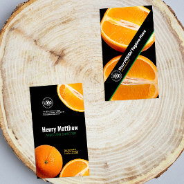 Personalisieren des Geschäfts | Orange Company Visitenkarte