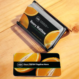 Personalisieren des Geschäfts | Orange Company Visitenkarte