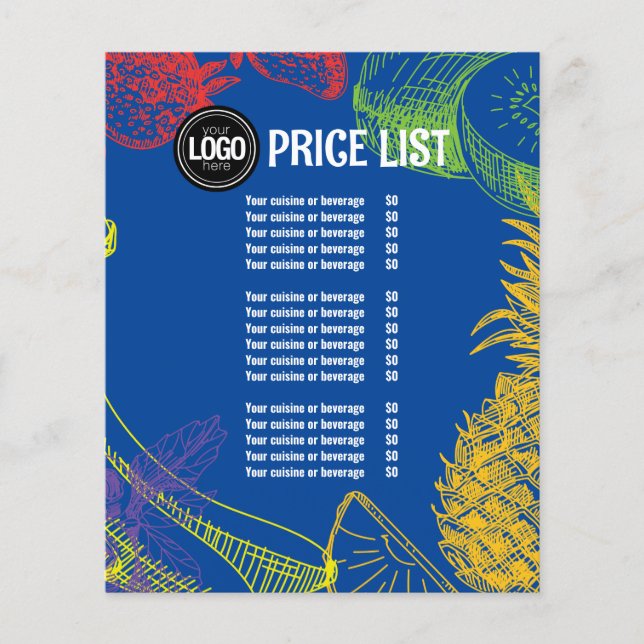 Personalisieren des Geschäfts | Tropische Früchte Flyer (Vorne)