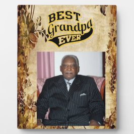 Personalisieren des Großvaters Fotoplatte