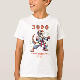 Personalisieren des Judo-Practitionerstanddatums T-Shirt