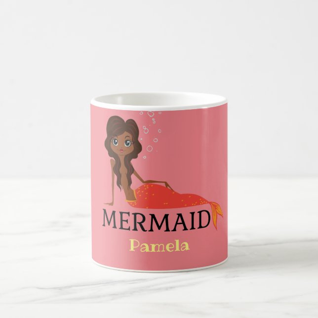 Personalisieren des Mermaid-Designs Kaffeetasse (Mittel)