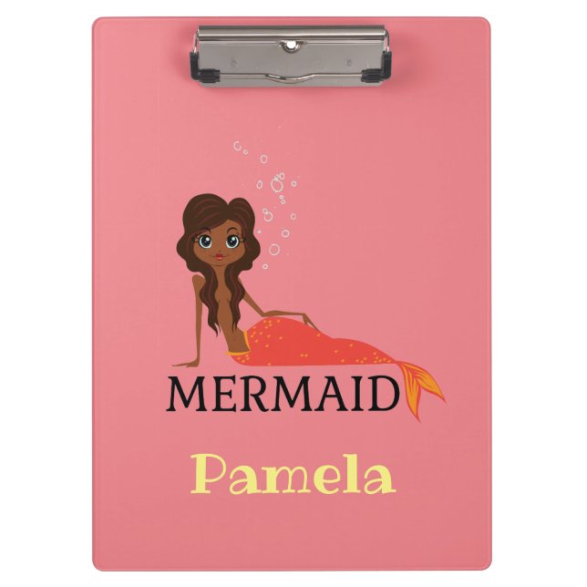 Personalisieren des Mermaid-Designs Klemmbrett (Vorderseite)