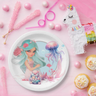 Personalisieren des Mermaid-Party Pappteller