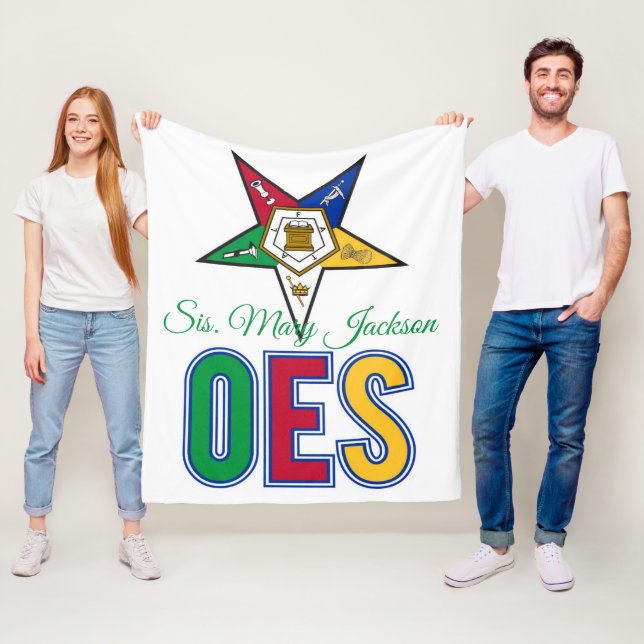 Personalisieren des Ordens von Eastern Star Fleecedecke (Beispiel)