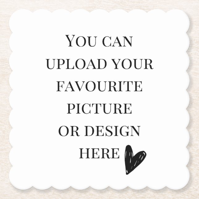 Personalisieren des skalierten Platzes Untersetzer (Vorderseite)