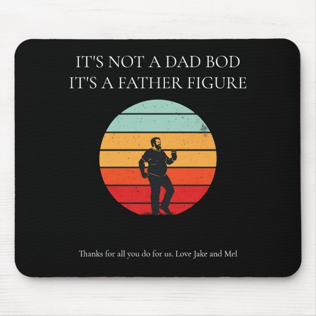 Personalisieren des Vater-Bod-Maus-Pads Mousepad (Vorne)