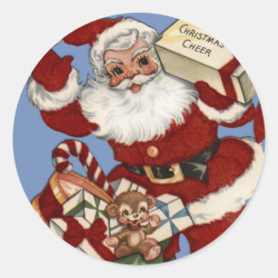 Personalisieren einer Weihnachtskarte Runder Aufkleber