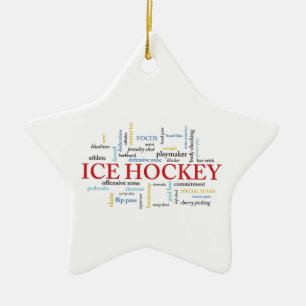 Personalisieren, Eishockeytrainer Vielen Dank in W Keramik Ornament
