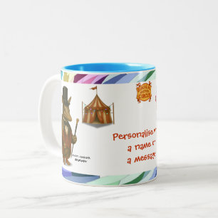 Personalisieren: Erdferkel Ringmeister Zweifarbige Tasse
