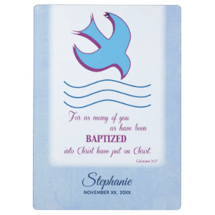 Personalisieren, Erwachsenentauchung Taube auf bla Klemmbrett