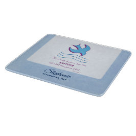 Personalisieren, Erwachsenentauchung Taube auf bla Schneidebrett