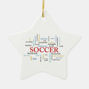 Personalisieren, Fußball-Coach danke Ihnen in Wort Keramik Ornament