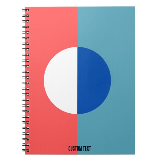 PERSONALISIEREN: Geometrisch Inspiriert | Notebook Notizblock (Vorderseite)