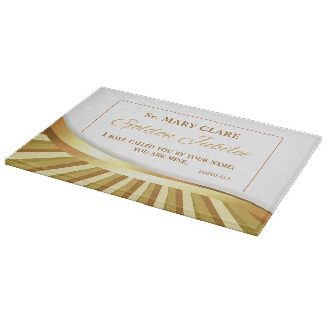 Personalisieren, Goldenes Jubiläum des religiösen  Schneidebrett (Ecke)