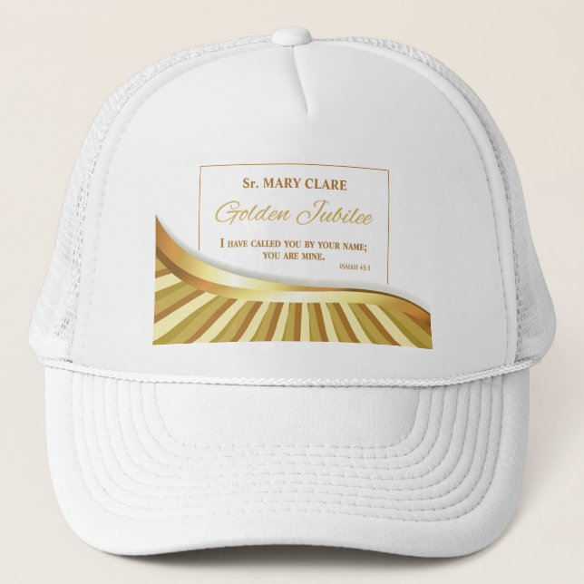 Personalisieren, Goldenes Jubiläum des religiösen  Truckerkappe (Vorderseite)