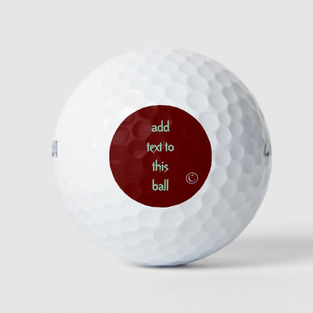 Personalisieren Golfball (Vorderseite)