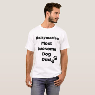 Personalisieren Hundenname Hunde Papa Shirt