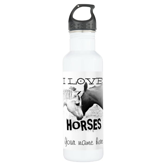 Personalisieren - I Liebe HORS - Edelstahlflasche (Vorderseite)